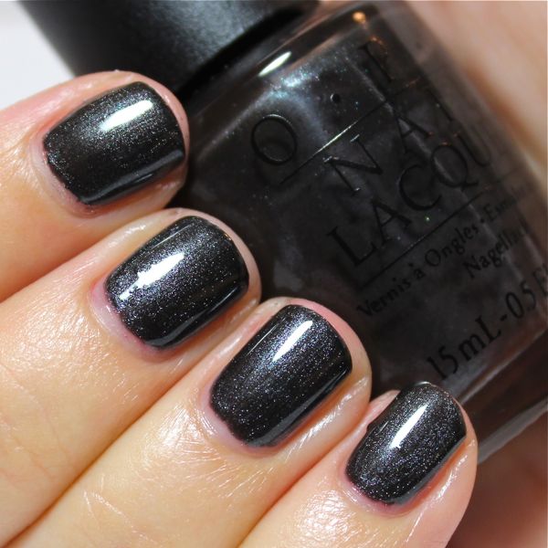 OPI Black Satin Swatch